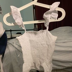 WITH TAGS White cropped Simon’s tank top